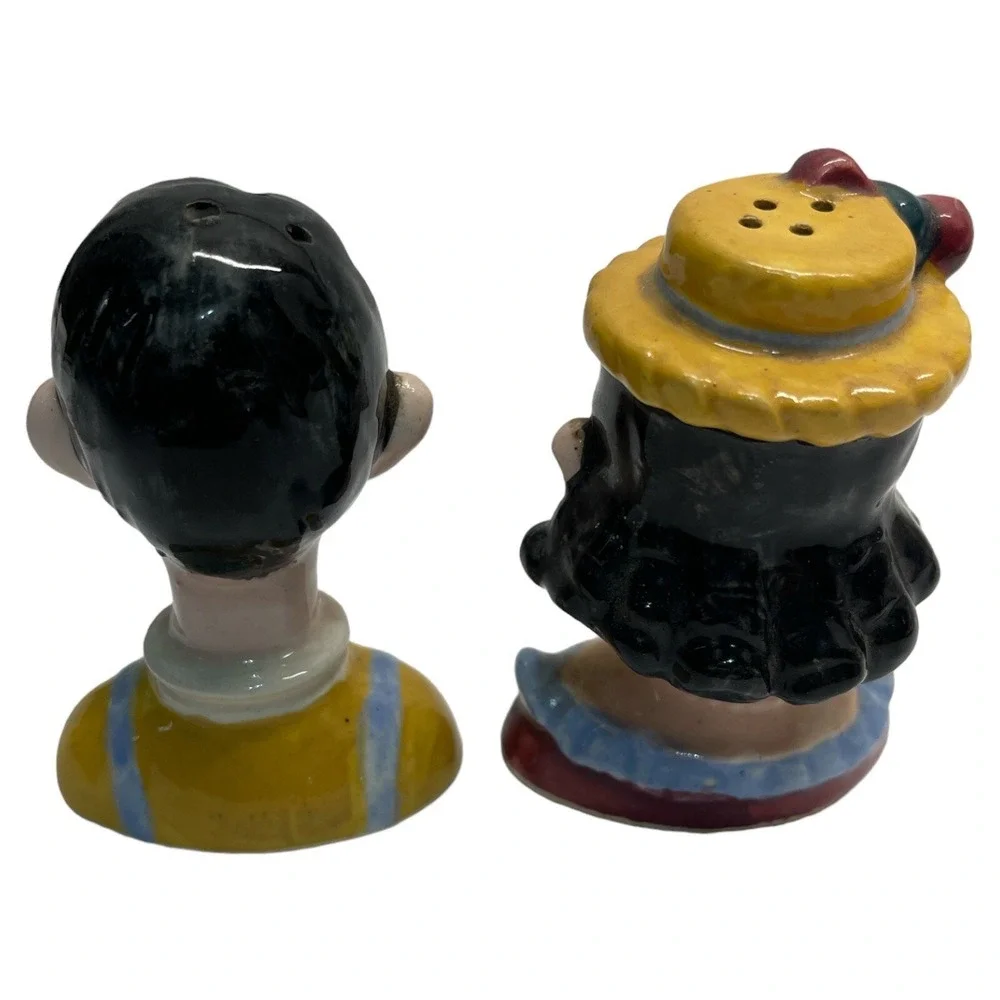 Enesco Rare Salt & Pepper‎ Shakers VTG Vintage Four Eye Made Japan